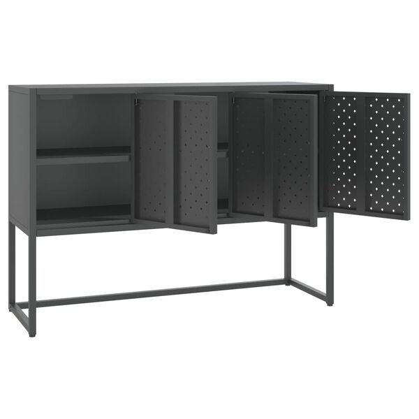vidaXL Sideboard Anthrazit 105x35x75 cm Stahl