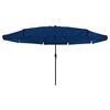vidaXL Gartenparasol Blau und Schwarz 395 x 395 x 245 cm