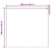 vidaXL Spitzenvorhang mit Vorh&auml;ngen Floral Wei&szlig; 260 x 300 cm Polyester