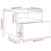 vidaXL Nachttische mit LED-Leuchten 2 Stk. Wei&szlig; 40x39x37 cm