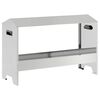 vidaXL H&uuml;hnerf&uuml;tterungsrinne Silber 81 x 32 x 53,5 cm Verzinkter Stahl