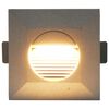 vidaXL Au&szlig;enwandleuchten 6 Stk. LED 2 W Silbern Quadratisch