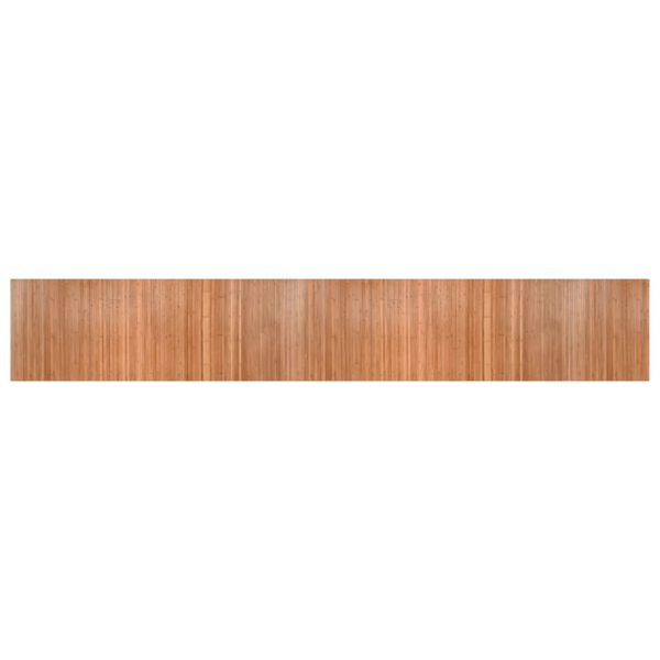 vidaXL Teppich Rechteckig Natur 80x500 cm Bambus
