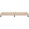 vidaXL Bettgestell Cappuccino-Braun 100x200 cm Kunstleder