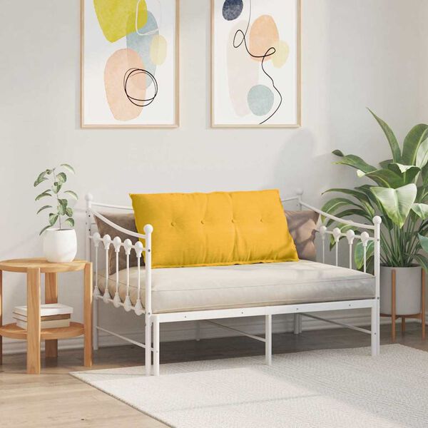 vidaXL R&uuml;ckenkissen Helles Gelb 100 x 50 cm Cordstoff