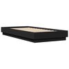 vidaXL Bettgestell Schwarz 100x200 cm Holzwerkstoff