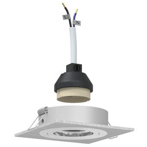 vidaXL Spotlights mit Strahlern 12 pcs Silber 9 x 9 x cm Aluminium