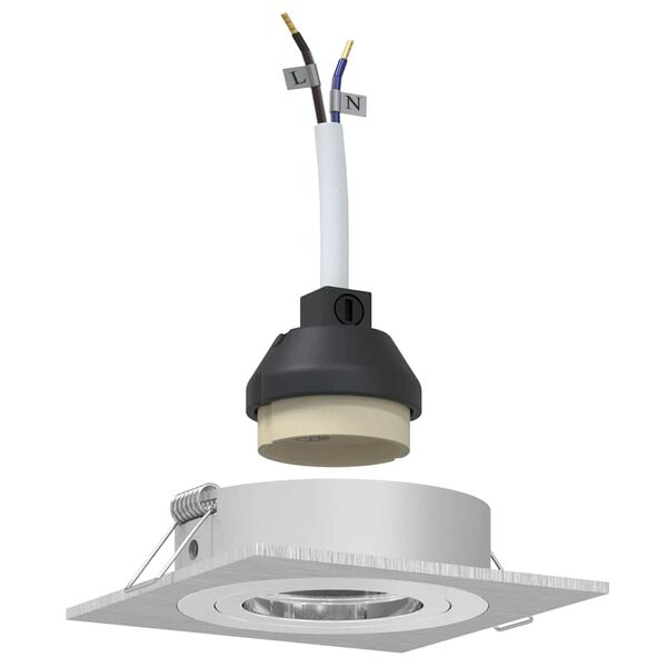 vidaXL Spotlights mit Strahlern 12 pcs Silber 9 x 9 x cm Aluminium