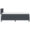vidaXL LED Boxspringbett Dunkelgrau und Wei&szlig; 80 x 200 cm Cordstoff