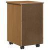 vidaXL Rollschrank mit Rollen MOSS Honigbraun 34 x 39 x 56 cm