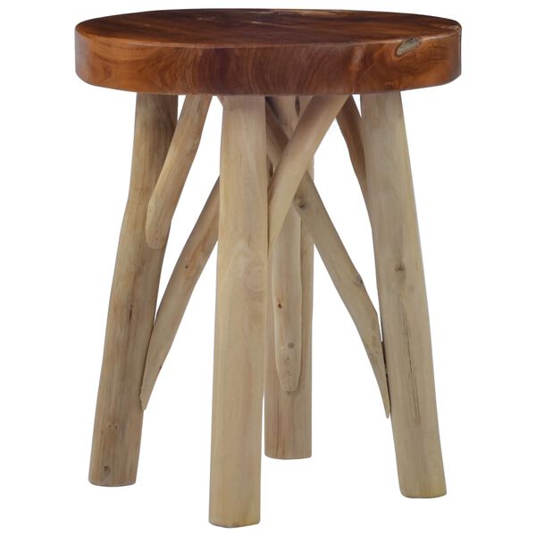vidaXL Hocker Braun Massivholz Teak