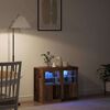 vidaXL LED-Sideboard 2 pcs Altholz 41 x 37 x 67 cm Holzwerkstoff