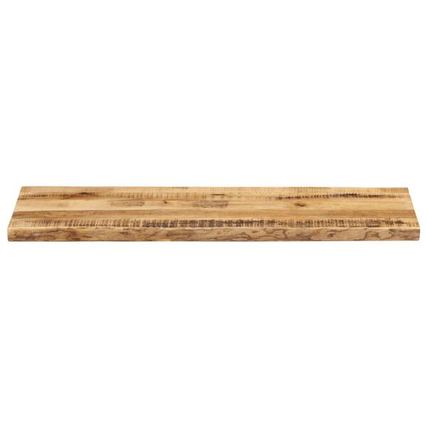 vidaXL Tischplatte mit Baumkante 110x40x2,5 cm Raues Mango Massivholz
