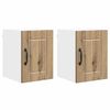 vidaXL Wandschrank LUCCA 2 pcs Artisan-Eiche Holzwerkstoff