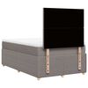 vidaXL Boxspringbett mit Matratze Taupe 120x200 cm Stoff