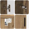 vidaXL Badezimmerm&ouml;bel-Set 2 pcs Artisan-Eiche Holzwerkstoff & Metall