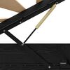 vidaXL Ottoman Bettgestell Schwarze Eiche 203 x 140 x 25 cm