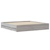 vidaXL Bettgestell mit Schubladen Grau Sonoma 180x200cm Holzwerkstoff