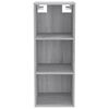 vidaXL Wandschrank Grau Sonoma 34,5x32,5x90 cm Holzwerkstoff