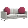 vidaXL Sitzkissen 2 pcs Weinrot &Oslash; 80 x 29 cm Samt