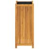vidaXL Pflanzk&uuml;bel mit Einlage 42x42x100 cm Massivholz Akazie