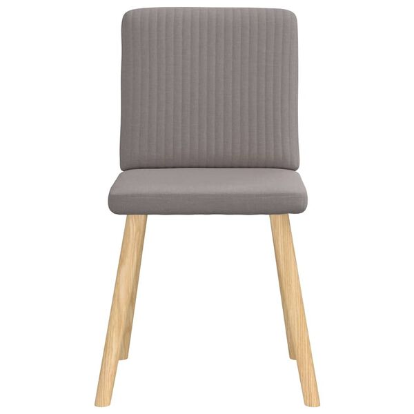 vidaXL Esszimmerst&uuml;hle 4 Stk. Taupe Stoff