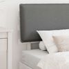 vidaXL Bettgestell mit gepolstertem Kopfteil Hellgrau 90 x 190 cm