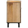 vidaXL Nachttisch Braun 50x33x60 cm Massivholz Mango