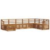 vidaXL Sofagarnituren 8 pcs Natur Massivholz Akazie