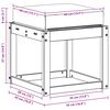 vidaXL Outdoor Hocker Bank Natur 43 x 43 x 37 cm Massivholz Akazie
