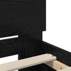 vidaXL Bettrahmen Schwarz Eichen-Optik 140 x 200 cm Holzwerkstoff