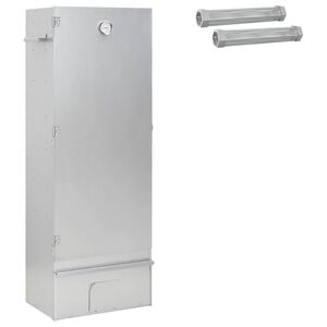 vidaXL R&auml;ucher Ofen 3 stk. 44,5 x 29 x 110 cm Verzinkter Stahl Silber