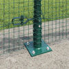 vidaXL Zaunpfosten Gr&uuml;n 50 x 0,4 m (19 x 19 mm Maschen) Stahl und PVC