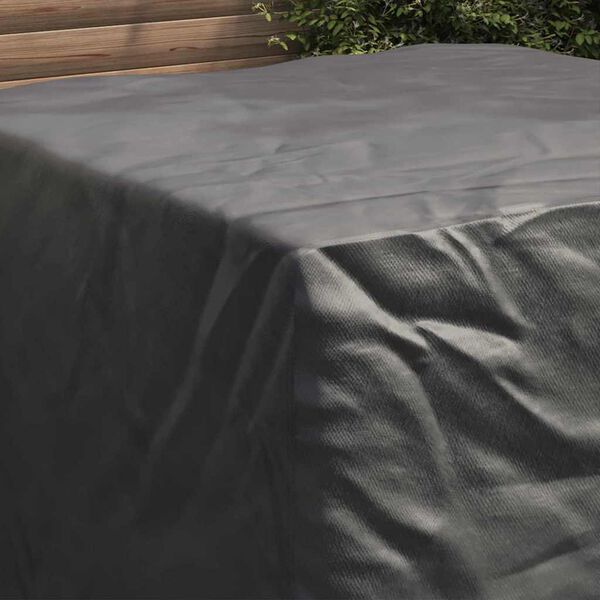 vidaXL M&ouml;belbezug Uni Schwarz 125 x 125 x 74 cm Stoff