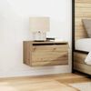 vidaXL Wandmontiertes Nachttischchen 2 pcs Artisan-Eiche Holzwerkstoff