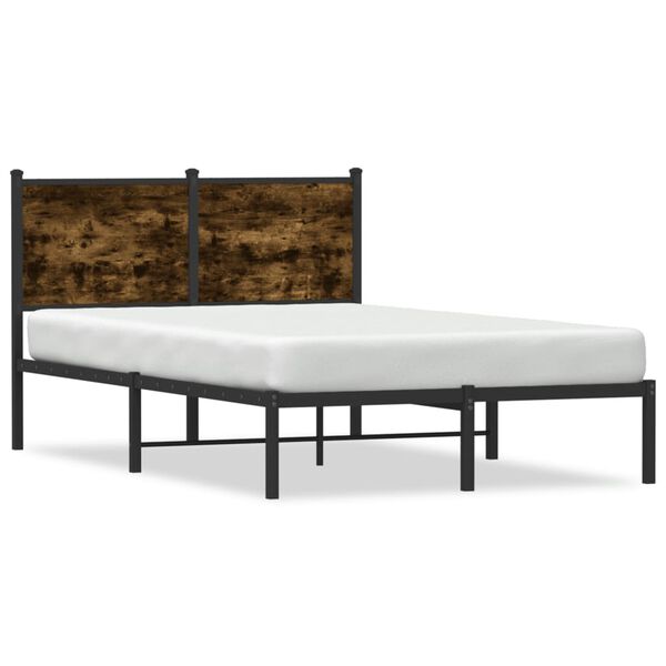 vidaXL Metallbett ohne Matratze R&auml;uchereiche 120x200 cm