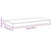vidaXL Schweberegal Wei&szlig; 50x23x3,8 cm MDF