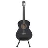 vidaXL 12-tlg. Klassikgitarren-Set f&uuml;r Anf&auml;nger Schwarz 4/4 39"