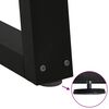 vidaXL Esstisch Beine V-Form 3 St&uuml;ck Schwarz 70x(72-73,3) cm Stahl