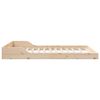 vidaXL Bettrahmen Braun 120 x 190 cm Massives Kiefernholz