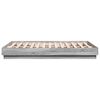 vidaXL Bettgestell Grau Sonoma 140x190 cm Holzwerkstoff