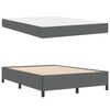 vidaXL Boxspringbett Dunkelgrau 160 x 200 cm Stoff
