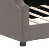 vidaXL Tagesbett Taupe 90x200 cm Stoff
