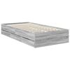 vidaXL Bettrahmen Graues Sonoma 90 x 190 cm Ingenieurs Holz