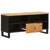 vidaXL TV-Schr&auml;nk mit Regal Braun 100 x 33 x 46 cm Massivholz Mango