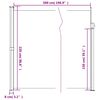 vidaXL Seitenmarkise Ausziehbar Creme 220x500 cm