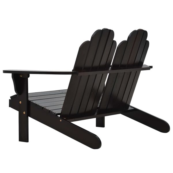vidaXL Adirondack-Doppelstuhl Holz Braun