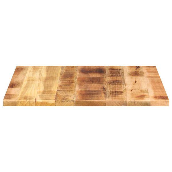 vidaXL Tischplatte 80x80x1,5 cm Quadratisch Raues Massivholz Mango