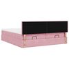 vidaXL Ottoman-Bett mit Matratzen Rosa 200x200 cm Samt