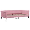 vidaXL Tagesbett mit Matratze Rosa 90x200 cm Samt